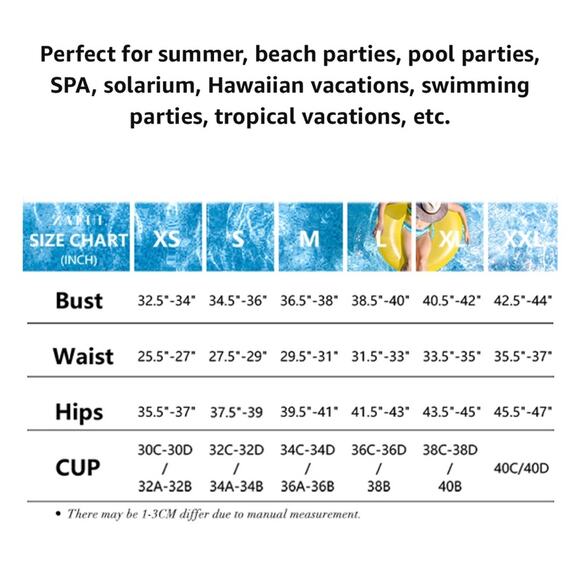 Zaful Black 2 Piece High Waist Swimsuit Bikini NWT Woman Size Medium Snap Front - Picture 11 of 11